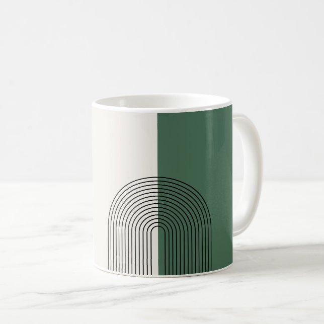 Moderne Boho-Abstraktion Kaffeetasse (VorderseiteRechts)