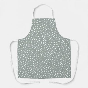 Moderne Boho blaue Polka Punkte Schürze