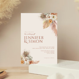 Moderne Boho Chic Wedding Einladung
