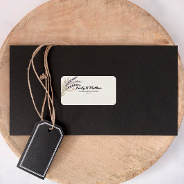 Moderne Boho Designer-Rücksendeadressen-Aufkleber Adressaufkleber