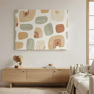 Moderne Boho-Erdtöne Abstrakte ID1273 Leinwanddruck