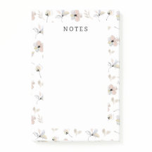 Moderne Boho Floral Post-It Notes