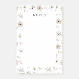 Moderne Boho Floral Post-It Notes Post-it Klebezettel