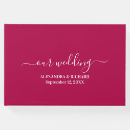 Moderne Boho Floral Wedding Gästebuch