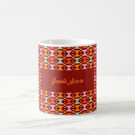 Moderne Boho-Geometrie Kaffeetasse