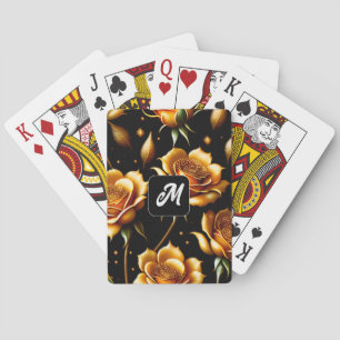 Moderne Boho Gold Rose Collection Spielkarten