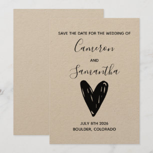 Moderne Boho-Hochzeit "Datum merken" Save The Date