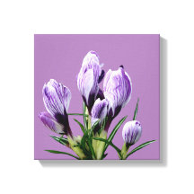 Moderne boho lila Blumen trendige digitale Kunst