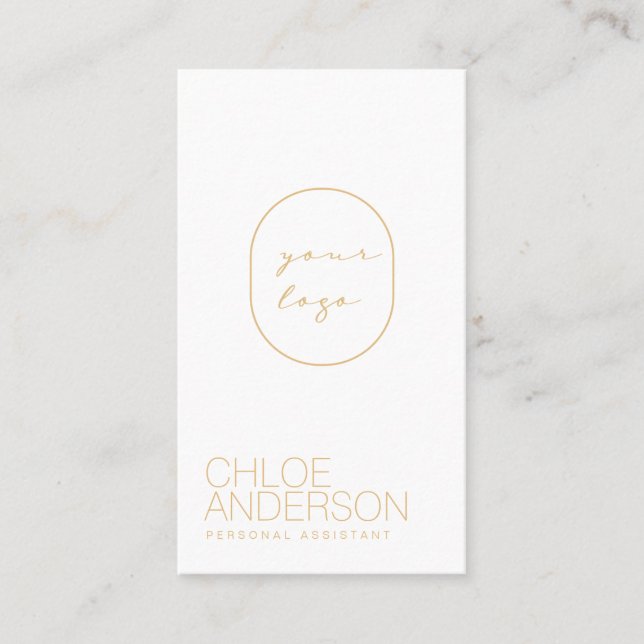 Moderne Boho Minimalistisch Business Card Visitenkarte (Vorderseite)