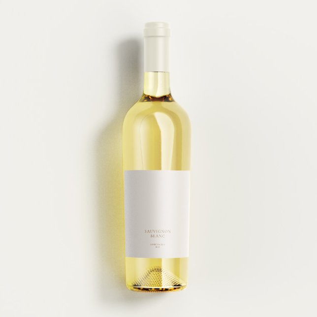 Moderne Boho Minimalistisch Wedding Wein Flasche z Lebensmitteletikett (Von Creator hochgeladen)