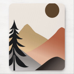 Moderne boho Natur Mousepad