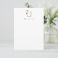 Moderne Boho Nature Wildblumen Monogram Wedding