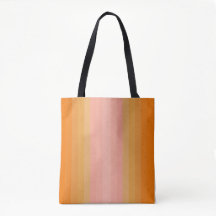 Moderne Boho Orange und rosa Tote Tasche