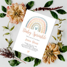 Moderne Boho-Regenbogen-Baby-Sprinkle