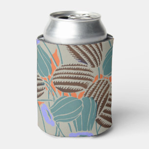 Moderne Boho Teal- und Lavendel-Blumendekoration Dosenkühler
