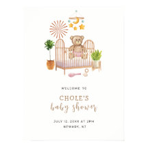 Moderne Boho Teddy Bear Kinderzimmer Baby Dusche W