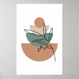 Moderne Boho Wall Art aus dem Mittelalter. Poster