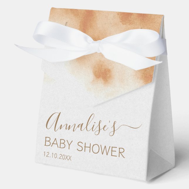 Moderne Boho Wasserfarbe Gefärbte Krawatte Kinderd Geschenkschachtel (Vorderseite)