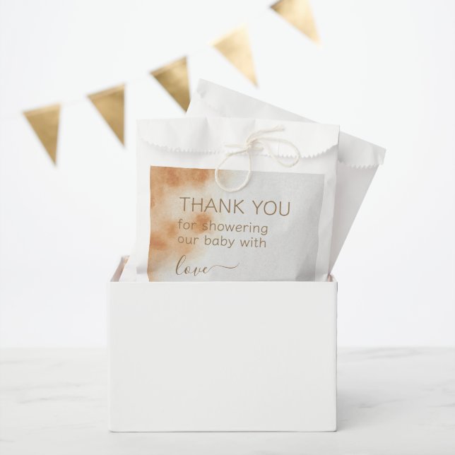 Moderne Boho Wasserfarbe Gefärbte Krawatte Kinderd Geschenktütchen (Party)