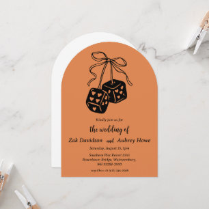 Moderne boho-westliche Hochzeitseinladungen Einladung