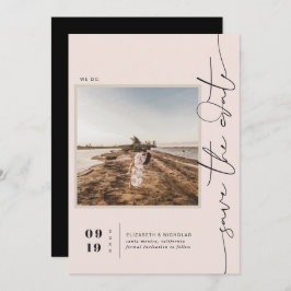 Moderne Boho-Wüste | Square Foto Save the Date