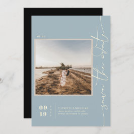 Moderne Boho-Wüste | Square Foto Save the Date