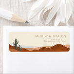 Moderne Boho Wüste Terracotta Beige Hochzeit<br><div class="desc">Moderne Boho Wüste Terracotta Beige Hochzeitsetiketten für Rücksendeadresse- oder Briefumschlag-Etiketten.</div>
