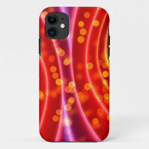 Moderne Bokeh Lines Wave Points Swing Background Case-Mate iPhone Hülle