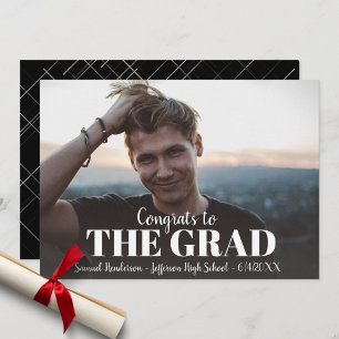 Moderne Bold Grad Foto Graduation Party Einladung