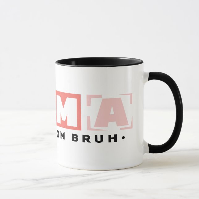 Moderne BOLD Pastel MAMA MAMA BRUH Tasse (Rechts)