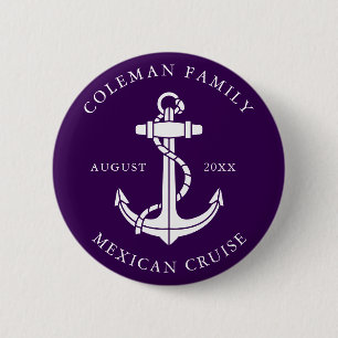 Moderne Bootsanker-Familien-Matching individuell Button