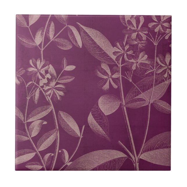 Moderne Botanik III Fliese (Vorderseite)