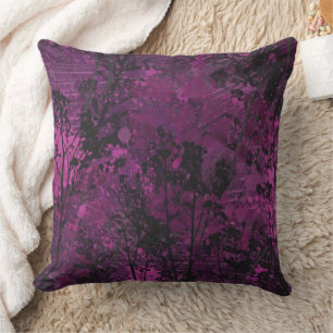 Moderne Botanik in Rosa Kissen