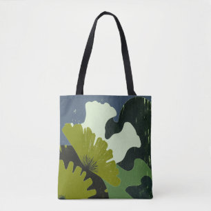 Moderne Botanische Abstrakte Tragetasche Tasche