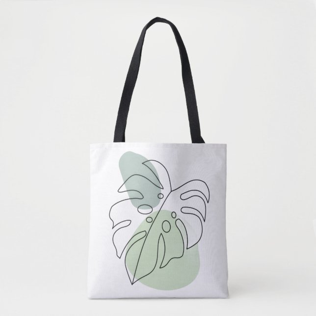 Moderne botanische Ästhetik Tasche (Vorderseite)