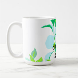 Moderne botanische Blätter Kaffeetasse