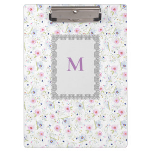 Moderne botanische Blumenmuster Klemmbrett