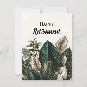 Moderne botanische Druckerei tropischer Blätter Postkarte