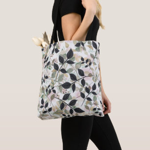 Moderne botanische Ebenen von Blätter Tasche