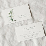 Moderne botanische Eukalyptus Minimalistische Schö Visitenkarte<br><div class="desc">Moderne botanische Eukalyptus Minimalistisch Beauty Business Card</div>