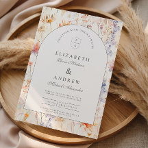 Moderne Botanische Florale Hochzeit