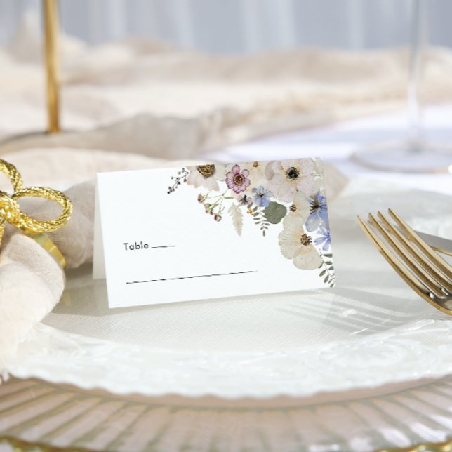 Moderne botanische Hochzeit mit Flora Platzkarte (Modern Floral Botanical Wedding Place Card by Painted Paperie
)