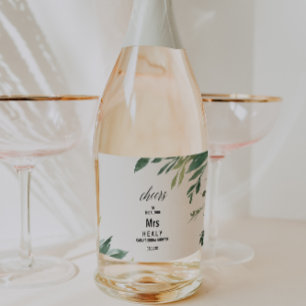 Moderne Botanische Hochzeitstparty mit Grünzeug