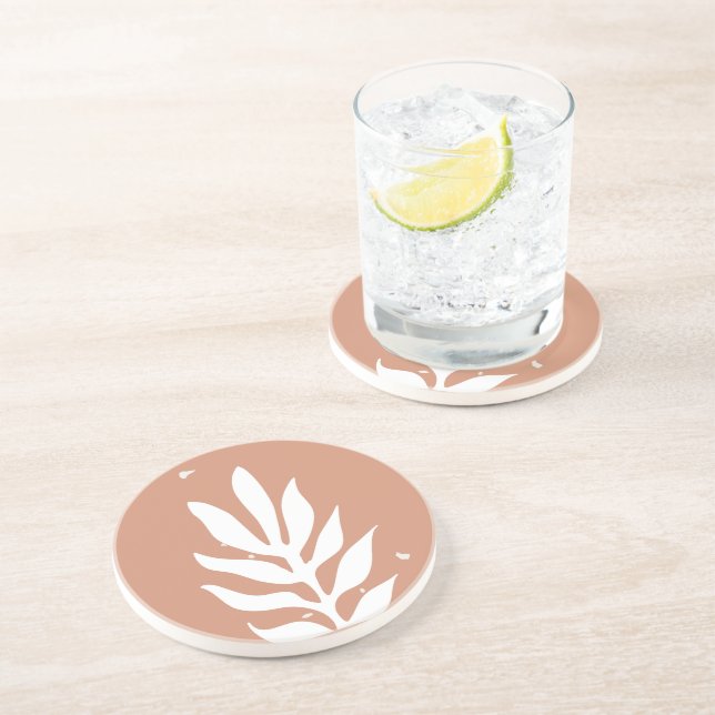 Moderne botanische Lebenskunst Getränkeuntersetzer (Seite)
