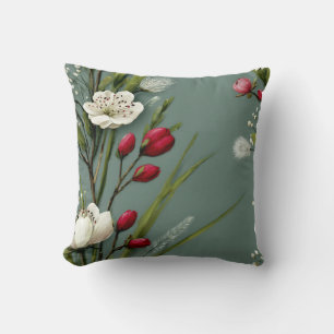 Moderne Botanische Minimalistische Dezent Blumige  Kissen