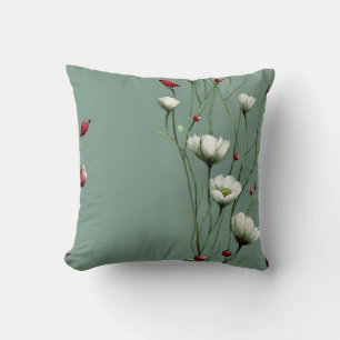 Moderne Botanische Minimalistische Dezent Blumige  Kissen