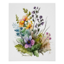 Moderne botanische Pflanze Blätter Leinwand Mauer 