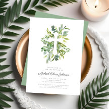Moderne botanische Religiöse Kreuztaufe