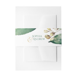 Moderne botanische Vegetation rustikale Hochzeitsm Einladungsbanderole
