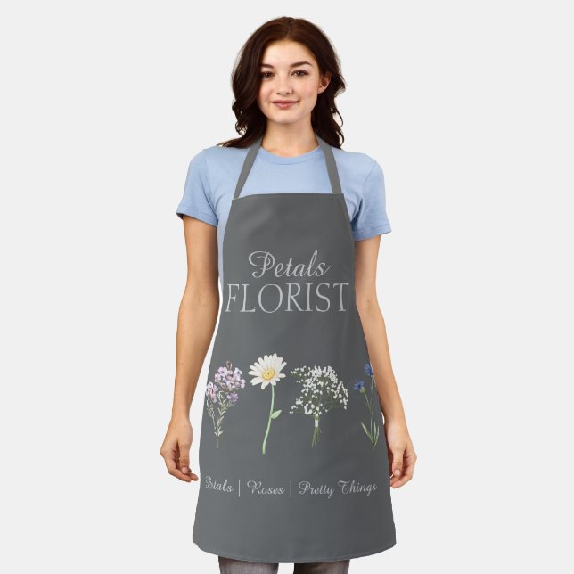 Moderne Boutique-Blumenhändler-Markenbildung  Schürze (Getragen)
